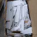 Sweetcrispy 7 Drawer Chest Mobile Storage Cabinets Wooden Dresser with Wheels Room Organization Furniture for Office, Pure White (15.8"D x 18.7"W x 34.3"H (7 Drawers))