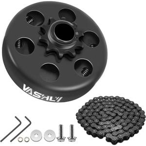 VASHLY Go Kart Clutch 3/4" Bore 10T with #40 41 420 Chain for Go Kart Minibike and Fun Kart Engine