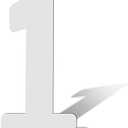 AIEX 17 Inch Blank Wooden Number 1 White Unfinished Wood Slices Sign Board for DIY Craft Projects Home Sign Wall Birthday Wedding Party Decoration (1)