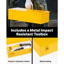 Happybuy Electric Hydraulic Rebar Cutter 900W RC-16 110V - Portable, Cuts #5 4-16mm Rebar in 3 Seconds, with Stainless Steel Carry Case