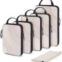 BAGSMART Compression Packing Cubes, 6 Set/4 Set/2 Set Travel Packing Cubes for Carry on Suitcases, Compression Suitcase Organizers Bag Set & Travel Cubes for Luggage, Lightweight Packing Organizers