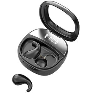 Sleep Earbuds, Innovative Sleep Mode, Noise Cancelling Headphones, Comfortable Side Sleeping, Not in The Ear, Long-Term Use Without Itching or Pain (Black)