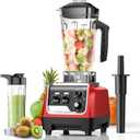 Smoothie Blender 1800W Powerful Blenders for Kitchen 70 Oz Large Capacity and BPA-Free Containers with To-Go Cup Countertop Blender for Smoothies, Ice Crushing & Frozen Drinks Red