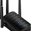 WiFi Extender Signal Booster, WiFi Booster Dual Band 5.8GHz&2.4GHz, Covers Up to 10000 Sq.ft, 1.2Gbps WiFi Repeater with One Ethernet Port, One-tap Setup