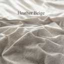 PURE ERA Jersey Knit Duvet Cover Set Heather Beige Oversized King
