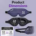 Light Blocking Sleep Mask for Men & Women, Night Shade Blackout Mask for Sleep, Travel Eye Cover with Memory Foam, 3D Night Blindfold, Washable & Adjustable Eye Covers for Sleeping - One Size Fits All