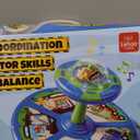 Lehoo Castle Dinosaur Sit and Spin Toys for Toddlers 1-3 Boys Birthday Gift, 360 Toddler Spinning Seat with Lights and Music, Sensory Toys for Boys Age 2-4 (Blue)