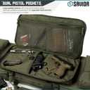 Savior Equipment Urban Warfare Tactical Double Long Gun Bag Case Backpack w/Pistol Handgun