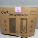 QWR Reinforced Cat Screen Door,Fits Door Opening Size 32''x 80'',Thickened Cat Proof Screen Door Mesh with Zipper Closure for Living Room,Kitchen,Bedroom