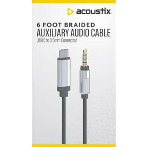 Zgear Metal Housing For Lightning Tip 10 Foot Braided Sync & Charge Cable And Acoustix™ Auxiliary Braided Audio Cable
