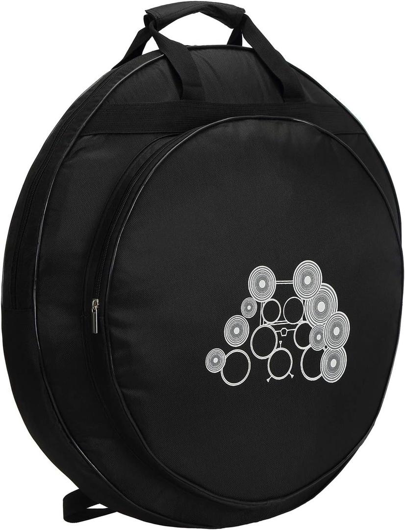 Tosnail 22" Cymbal Gig Bag with Carry Handle and Shoulder Straps - Great for Dust-proof Storage