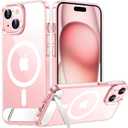 Temdan Magnetic Compatible with iPhone 15 Case, [Built-in Invisible Kickstand][Compatible with MagSafe] [Military Grade Shockproof] Slim Thin Phone Case for iPhone 15 6.1"