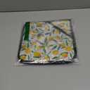 Oven Hot Pads for Kitchen,Lemon Fruits Pot Holders Set of 2 Heat Resistant & Non Slip Potholders, Tropical Flower Leaves Pot Holder for Kitchen Cooking Baking Barbecue BBQ