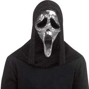 Fun World Ghost Face Disco Mirror Mask