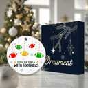 2 x Football Ornament 2025  White Elephant Gift, Deck The Halls with Footballs Ceramic Holiday Decoration  Sports Ornament for Football Players, Coaches & Fans  Unique Stocking Stuffer & Gag Gift