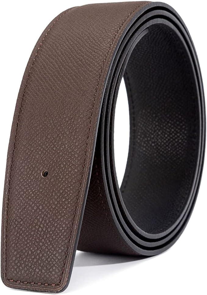 Replacement Belt Cowhide Genuine Leather Reversible Belt Strap For Women/Men Width 32MM Length 95CM, Size: EU80 (Wide1.25'' Long37'')