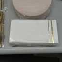Rubtlamp 210Pcs Plastic Pink Plates with Gold Plastic Silverware Set Include 30Pink Dinner & 30 Dessert Plates, 90Gold Cutlery, 30Gold Cups, 30Napkins, Pink Dinnerware for Mother's Day