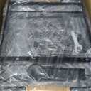 2-Tier Large Dish Drying Rack for Kitchen Counter with Drainboard and Cutlery Holder, 2 Tier Dish Drying Rack, Black,16.54" D x 11.81" W x 17.71" H