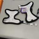 Halypet Cat Harness and Leash Set for Walking, Escape Proof Adjustable Vest Harness with 3-in-1 Integrated Buckles, Easy Control Soft Breathable Mesh with Reflective Strips for Cats, S, Moonlight Meow