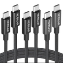 Kobilar USB C to USB C Cable,60W 3A Fast Charging USB C Charger Cable 3 Pack(3.3+5+6.6ft),Type C to Type C Cable for iPhone15/15Pro/16Plus/16ProMax/ipad Air 4/iPad Pro2022/Samsung S23