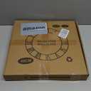 Large Modern Metal Wall Clocks Rustic Round Silent Non Ticking Battery Operated Roman Numerals Clock for Living Room/Bedroom/Kitchen Wall Decor-(Gold, 40cm) (16 Inch)