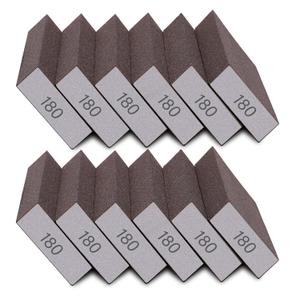 12Pcs Sanding Sponge 180 Grit Fine Sanding Blocks for Drywall Metal Wood Washable and Reusable