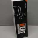 Silicone Cooking Utensils Set Utensil Sets - 446F Heat Resistant Silicone Kitchen Utensils Set Wooden Handles, Silicone Utensils for Cooking w Holder for Non-Stick Cookware BPA FREE (Black)