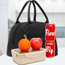 FlowFly Insulated Lunch Cooler Bag - Tote Bag Organizer for Women/Men, Dot