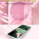 JAHOLAN Designed Case for iPhone 15 Plus Sparkle Glitter Plating Marble Protective Shockproof Slim Hard Back Cover Phone Case for iPhone 15 Plus Rose Gold