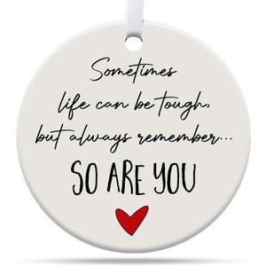 3 x Gifts for Friends Women, Friends Christmas Ornaments, Bestie Gifts for Women, Best Friend Ornament Ceramic Ornament