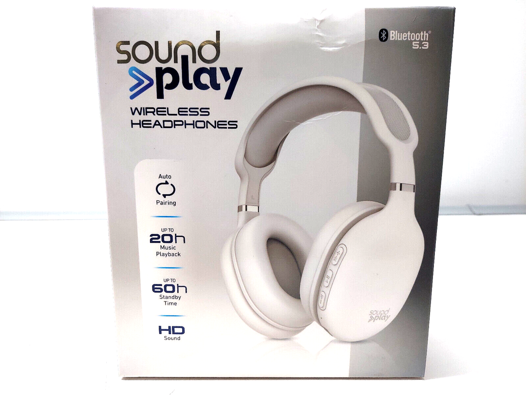 Tzumi Audífonos Inalámbricos Soundplay White
