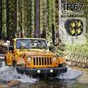 Kawell 40W LED Fog Light Pods 3000K Spotlight Driving Light IP67 Waterproof Work Light Pods for Motorcycle Off road ATV UTV 4X4 SUV Truck Tractor Boat (2 Pack)