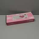 YUNZII B75 PRO MAX QMK/VIA Wireless Mechanical Keyboard,75% Layout with Screen and Knob,Hot Swap Gasket,Creamy Pre-lubed Switches,Bluetooth/Type-C/2.4G for Win/Mac(White Heart,Cocoa Cream V2 Switch)