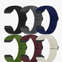 Runostrich Quick Release Nylon Watch Band - Choice of Width - 18mm, 19mm, 20mm, 22mm, 24mm Elastic Watch Straps Adjustable Stretchy Solo Loop Sport Nylon Replacement Wristband for Women Men