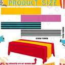 4 Pack Striped and Plain Christmas Table Runner 13 x 72 Inch Linen Tabletop Runner Xmas Table Cloth Cover Supplies for Indoor Outdoor Kitchen Dining Christmas Party Dinner Gatherings Decor