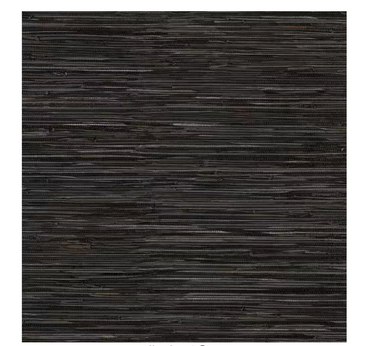 Grassweave Black Raised Ink Vinyl Peel and Stick Wallpaper, 24" W