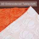 3D Halloween Indoor Decoration Table Runner - White Ghosts Soft Plush Faux Fur Fabric Holiday Home Kitchen Dining Party Table Decor 13x72 Inch Long