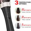 2 x Ionic Thermal Brush Curling Iron Brush 1.5 Inch Heat Round Hair Curling Brush with Ceramic Tourmaline Hair Styler Dual Voltage Hot Brushes for Volume Hair Curler