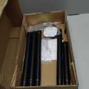 Clothing Rack, 55.51 Inch Heavy Duty Clothes Rack Rolling Garment Rack with Wheels and Bottom Shelf, 130LB Capacity Clothes Racks for Hanging Clothes, Coats, Shirts, Sweaters, Skirts, Black (Single)