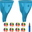 Granny Pants Yard Game Set with Bouncy Balls, Oversized Granny Pants Outdoor Game for Adults and Kids, Family Birthday Christmas Backyard Parties and Field Day & Team Games (2PCS-Blue)