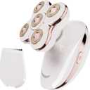 Electric Razors for Womens, 2-in-1 Best Shaver for Women, Rechargeable Trimmer with Detachable Head for Women's Legs, Bikini, Face, Lips Hairs, Cordless Wet Dry Facial Hair Removal for Women