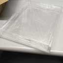 2 Pack Serving Tray with Handles, Clear Acrylic Tray for Serving Food, Large Outdoor Food Trays for Eating, Lucite Acrylic Trays for Appetizer, Pizza, Fruit and Drinks, Unbreakable, 16"12"