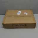 SNTD Dish Drying Rack for Kitchen Counter - Large Dish Rack with Drainboard, Rustproof Dish Drainer with Utensil Holder for Sink, White