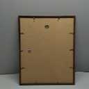upsimples 16x20 Picture Frame, Display Pictures 11x14 with Mat or 16 x 20 Without, Wall Hanging Poster Frame, Brown, 1 Pack