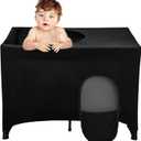 Crib Blackout Cover for Pack and Play,Breathable Blackout Tent for Travel Crib,Portable Stretchy Baby Blackout Tent for Indoor Outdoor Travel