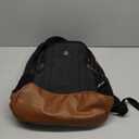 SwissGear 5505 Cecil 16 Laptop Backpack Black Canvas/Brown  Daily Laptop Bag with Gear Attachment Options  Multiple Organizer Pockets & Padded Shoulder Straps (18-Inch)