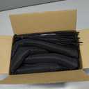 Automotive Wire Loom High Temperature Braided Wire Loom, Split-Sleeve Heat Resistant Wiring Loom Cord Cover for Harness Wires, Self-Wrapping Heavy Duty Sheathing Cable Management Black20ft-1inch