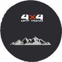 for Toyota RAV4, Honda CR-V, Jeep Compass Liberty Spare Tire Cover (4X4 Off-Road), Spare Wheel Cover Protector, Fit Most of SUV, Trailer, RV (M: 225/65R17, 225/70R16, 235/60R18)