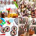 Motipuns 32 Sets Christian Cross Ornaments Craft Kit, VBS Religious DIY Cross Suncatchers Stained Glass Effect with Tissue Paper Window Art for Sunday School Church Decor