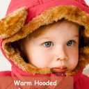 BFUSTYLE Baby Coat 6-12M Winter Clothes Toddler Boy Girl Jacket Infant Fleece Outerwear With Hood